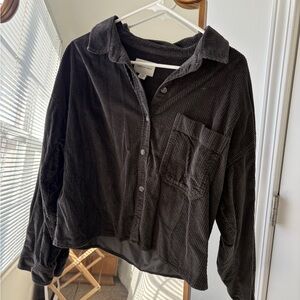 American Eagle Corduroy Button-Up Shirt